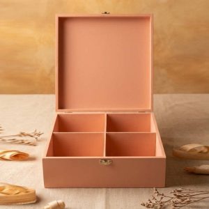 ✨ Caja Organizadora Artesanal – 4 Compartimentos ✨